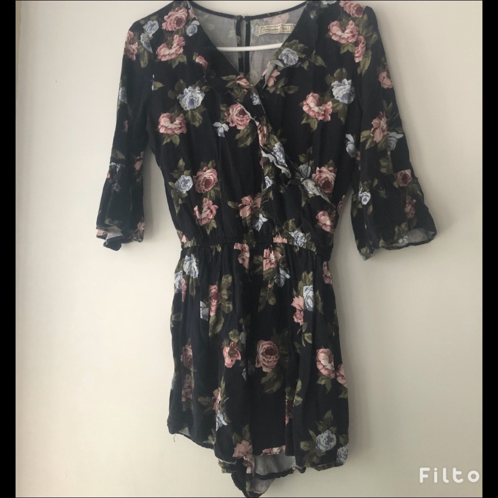 Floral print romper